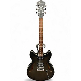 Used Ibanez AS53 FLAT TRANSPARENT BLACK Hollow Body Electric Guitar