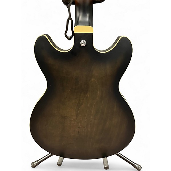 Used Ibanez AS53 FLAT TRANSPARENT BLACK Hollow Body Electric Guitar