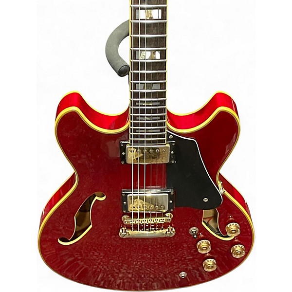 Used Ibanez AS120 Wine Red Hollow Body Electric Guitar