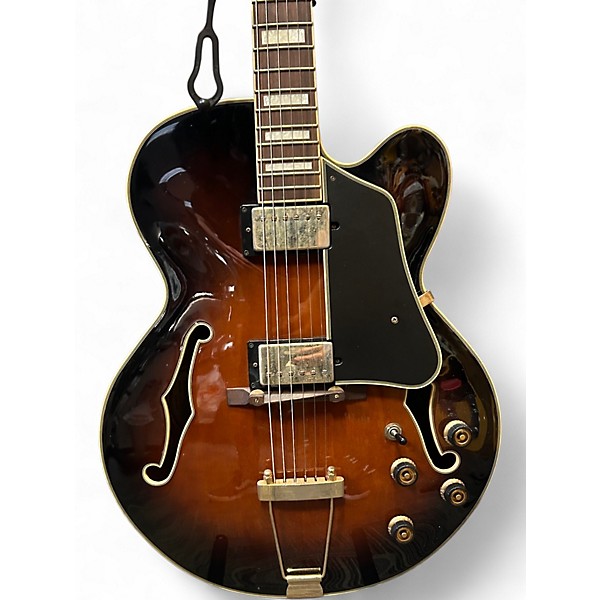 Used Ibanez AFJ85 Vintage Sunburst Hollow Body Electric Guitar
