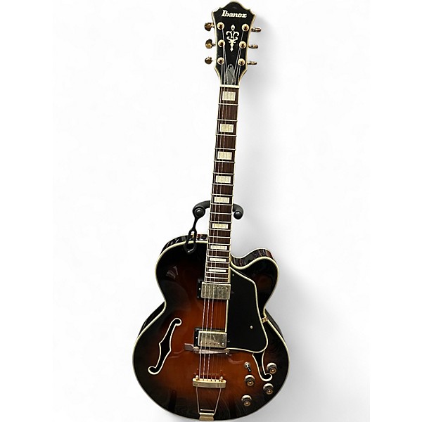Used Ibanez AFJ85 Vintage Sunburst Hollow Body Electric Guitar
