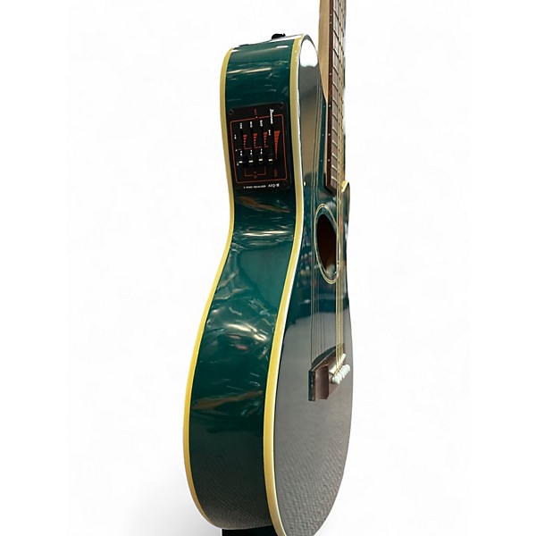 Used 2023 Ibanez Alt10 TT Trans Turquoise Acoustic Electric Guitar