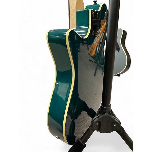 Used 2023 Ibanez Alt10 TT Trans Turquoise Acoustic Electric Guitar