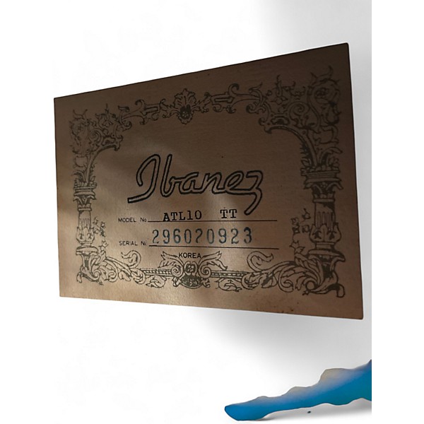 Used 2023 Ibanez Alt10 TT Trans Turquoise Acoustic Electric Guitar