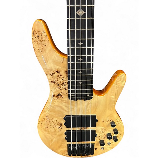 Used 2021 Michael Kelly CUSTOM ELEMENT 5 BURLES Natural Electric Bass Guitar