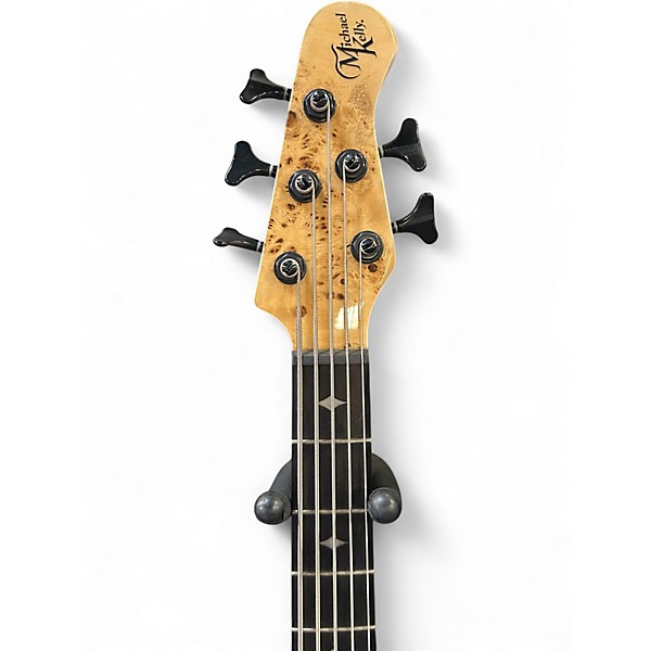 Used 2021 Michael Kelly CUSTOM ELEMENT 5 BURLES Natural Electric Bass Guitar