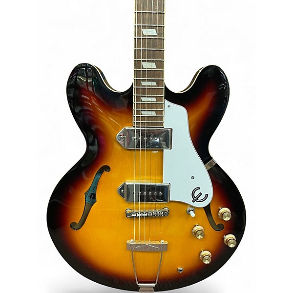 Used Epiphone Casino Vintage Sunburst Hollow Body Electric Guitar