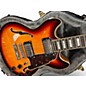 Used D'Angelico Premier Mini DC Vintage Sunburst Hollow Body Electric Guitar