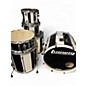Used Ludwig 6 Piece ELEMENT EVOLUTION DRUM KIT Black and White Drum Kit thumbnail