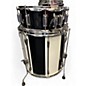 Used Ludwig 6 Piece ELEMENT EVOLUTION DRUM KIT Black and White Drum Kit
