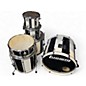 Used Ludwig 6 Piece ELEMENT EVOLUTION DRUM KIT Black and White Drum Kit