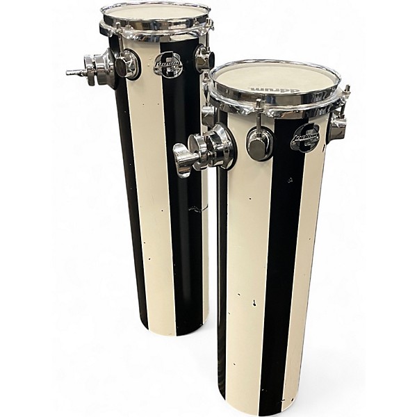 Used ddrum 22in deccabon set Black and White Drum