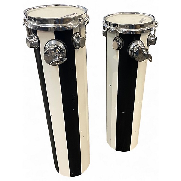 Used ddrum 22in deccabon set Black and White Drum