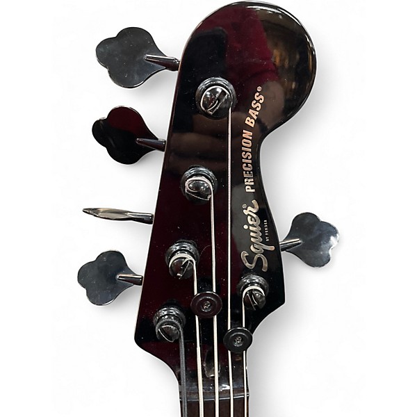 Used Squier CONTEMPORARY PRECISION 5 Black Electric Bass Guitar