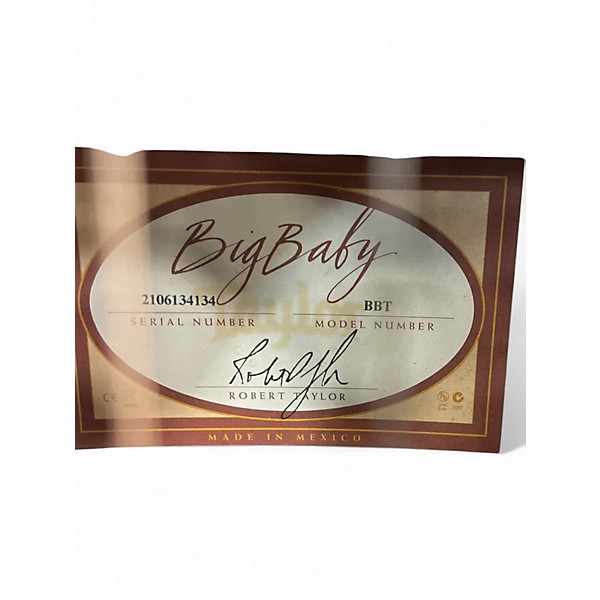 Used Taylor BBT Big Baby Antique Natural Acoustic Guitar