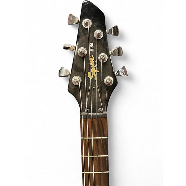 Used Squier M80 WALNUT SATIN Solid Body Electric Guitar
