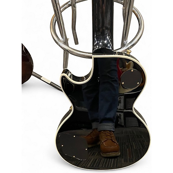 Used Epiphone Les Paul Custom Black Solid Body Electric Guitar