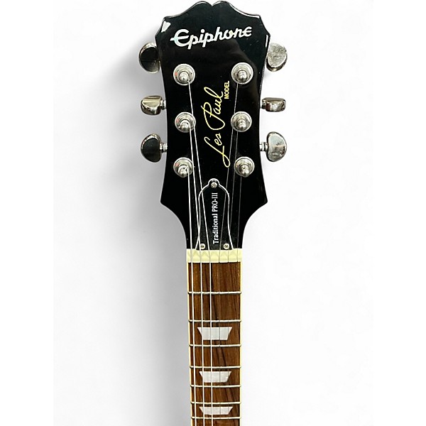Used Epiphone Les Paul Traditional PRO III Gold Solid Body Electric Guitar