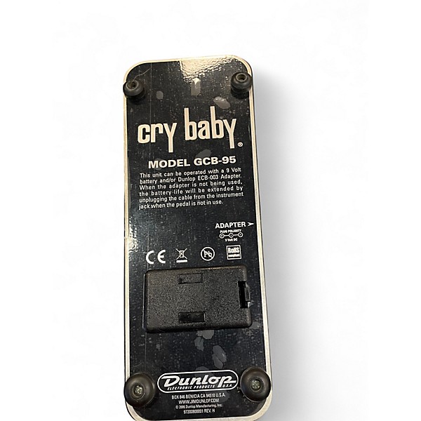 Used Dunlop GCB95W Original Crybaby Wah Effect Pedal