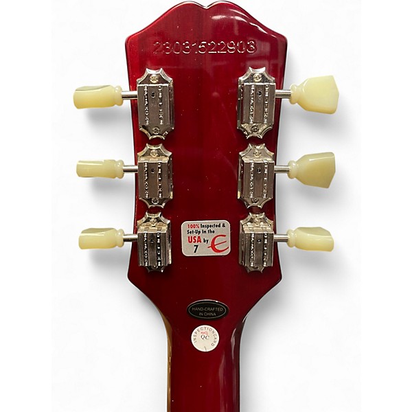 Used 2024 Epiphone Les Paul Standard Cherry Sunburst Solid Body Electric Guitar