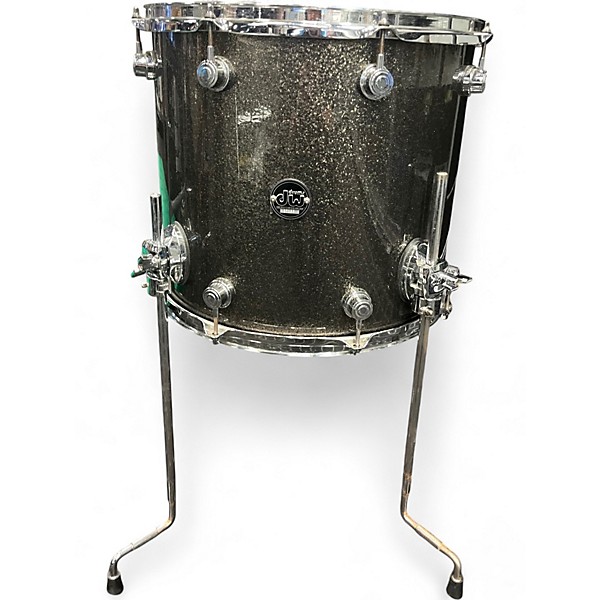 Used DW 4 Piece Performance Series Pewter Sparkle Drum Kit