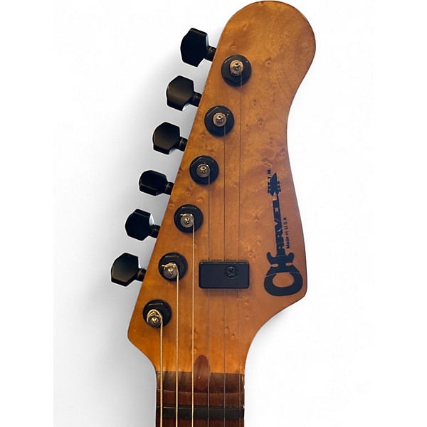 Vintage 1990s Charvel SAN DIMAS KOA Natural Solid Body Electric Guitar