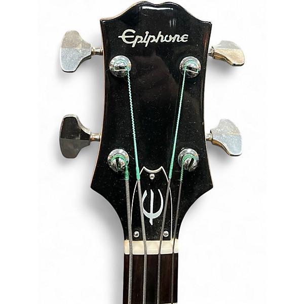 Vintage 1970s Epiphone et285 3 Color Sunburst Electric Bass Guitar