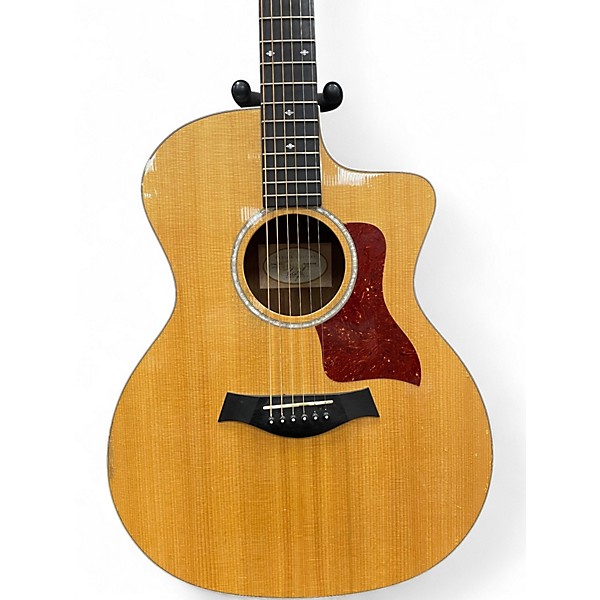 Used 2021 Taylor 214CE Deluxe Natural Acoustic Electric Guitar