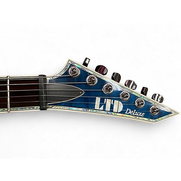 Used ESP LTD MH1000 Ocean Blue Solid Body Electric Guitar