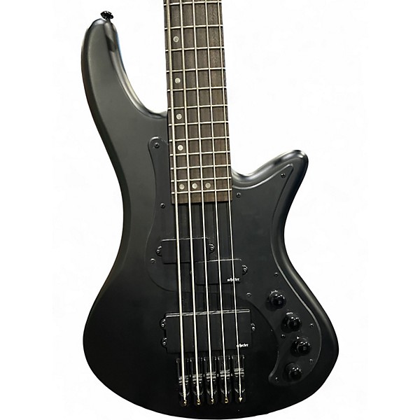 Used Schecter Guitar Research stealth 5 Black Electric Bass Guitar