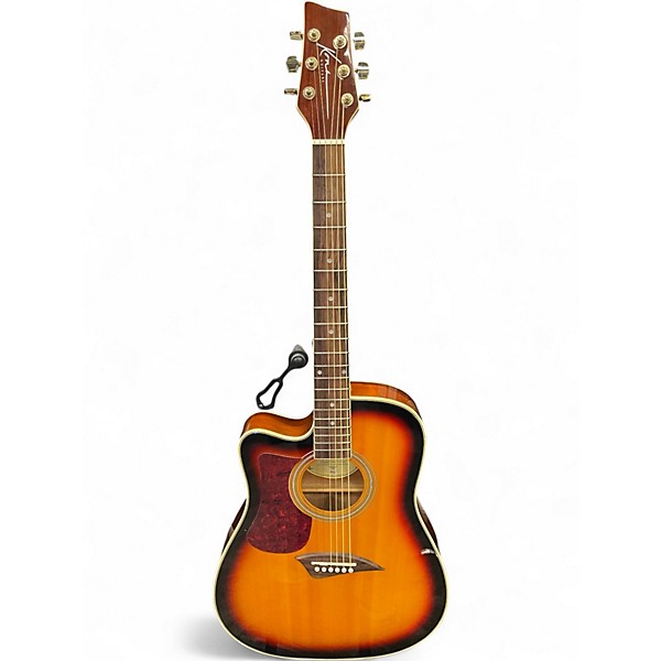 Used Kona LEFT HANDED CE 2 Color Sunburst Acoustic Guitar
