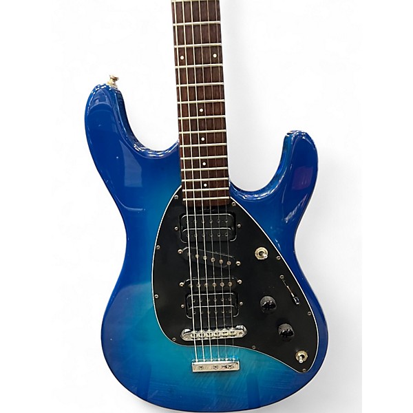 Used Ernie Ball Music Man Steve Morse Signature Y2D Ocean Blue Burst Solid Body Electric Guitar