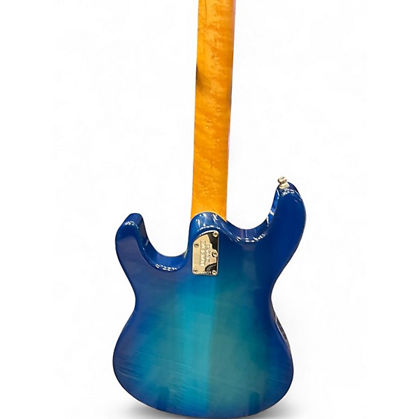 Used Ernie Ball Music Man Steve Morse Signature Y2D Ocean Blue Burst Solid Body Electric Guitar