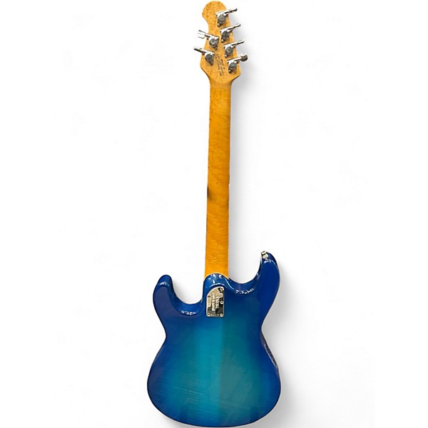 Used Ernie Ball Music Man Steve Morse Signature Y2D Ocean Blue Burst Solid Body Electric Guitar