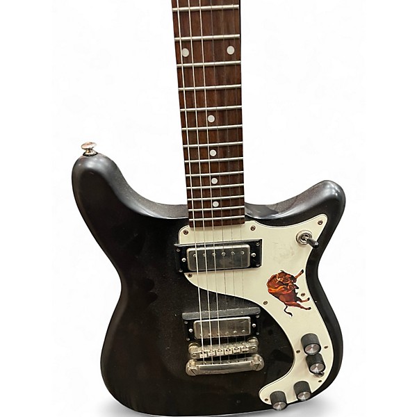 Used Epiphone 1966 Worn Wilshire Black Solid Body Electric Guitar
