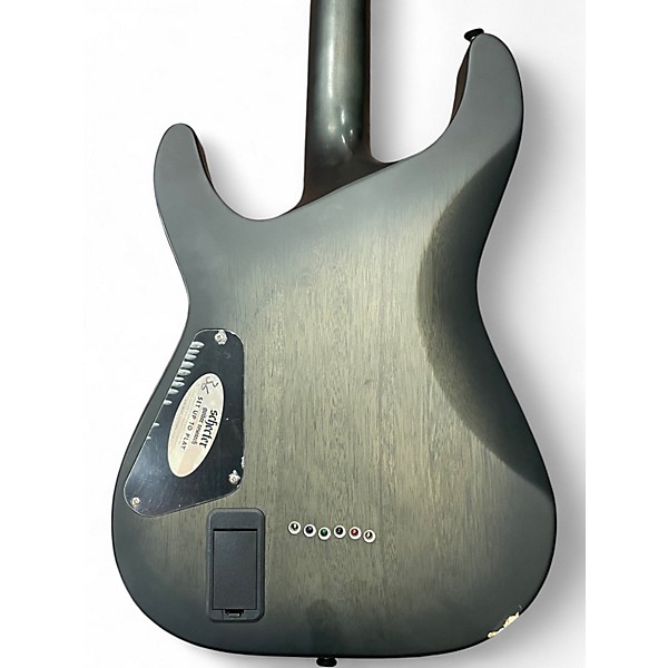 Used Schecter Guitar Research Diamond Series PT Trans Green Solid Body Electric Guitar