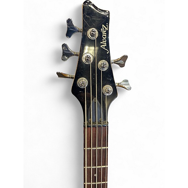 Used Alvarez ae5b Candy Apple Red Electric Bass Guitar