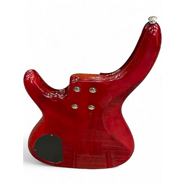 Used Alvarez ae5b Candy Apple Red Electric Bass Guitar