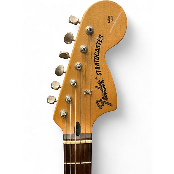 Used 2002 Fender Tom Delonge Signature Stratocaster Black Solid Body Electric Guitar