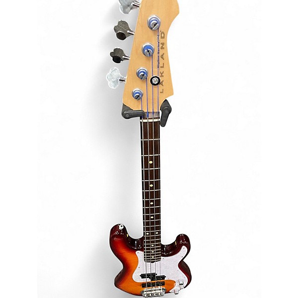 Used Lakland 44-02 Skyline Series Standard 2 Color Sunburst Electric Bass Guitar