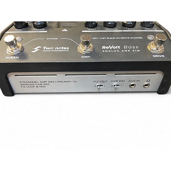Used Two Notes AUDIO ENGINEERING revolt bass amp sim Bass Effect Pedal
