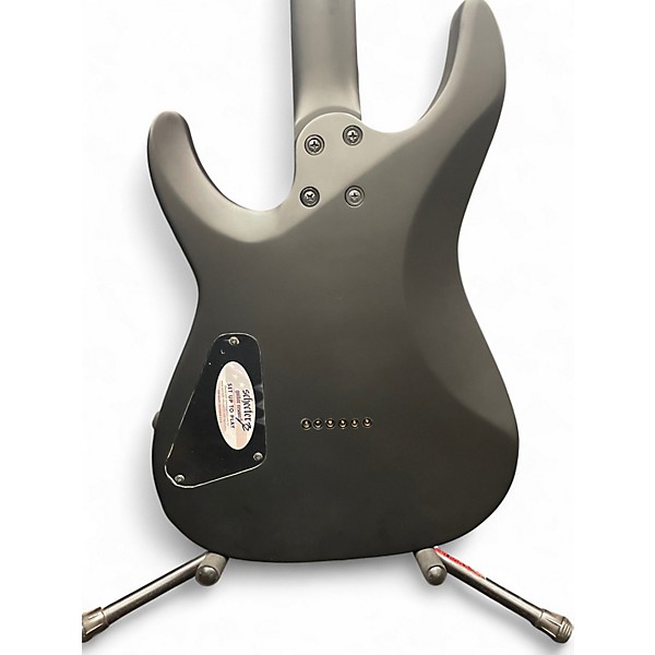 Used Schecter Guitar Research Damien 6 Black Solid Body Electric Guitar