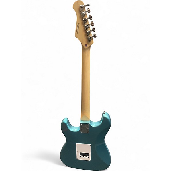 Used Donner Stratocaster HSS Metallic Aqua Marine Solid Body Electric Guitar