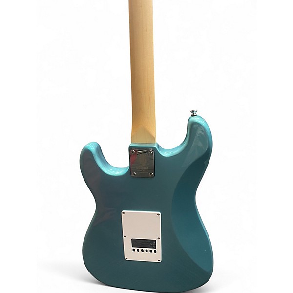Used Donner Stratocaster HSS Metallic Aqua Marine Solid Body Electric Guitar