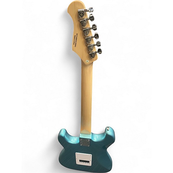 Used Donner Stratocaster HSS Metallic Aqua Marine Solid Body Electric Guitar