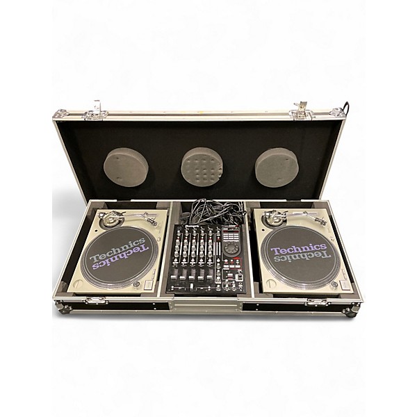 Used Technics SL-1200MK5 PAIR WITH NUMARK 5000FX MIXER DJ Package