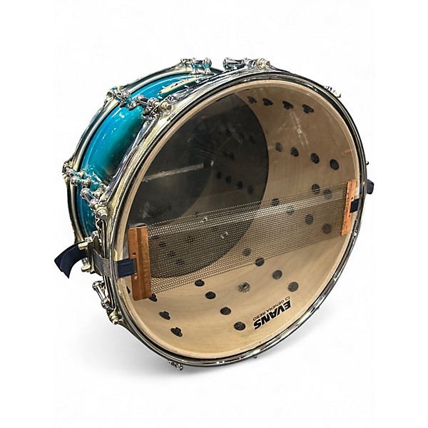Used SPL 14X8 468 SERIES Turquoise Blue Fade Drum