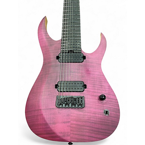 Used Schecter Guitar Research John Browne Diamond Series Tao 8 String Trans Purple Solid Body Electric Guitar