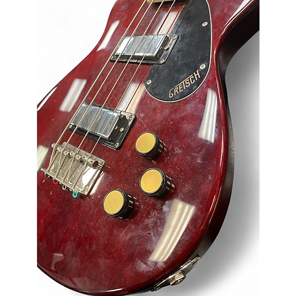 Used Gretsch Guitars Streamliner Jet Club Bass Wine Red Electric Bass Guitar