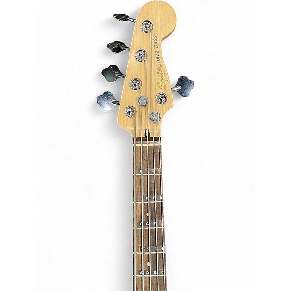 Used Squier Affinity Jazz Bass V 5 String 2 Color Sunburst Electric Bass Guitar